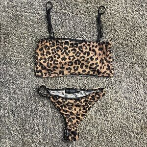 Mesh Leopard print set